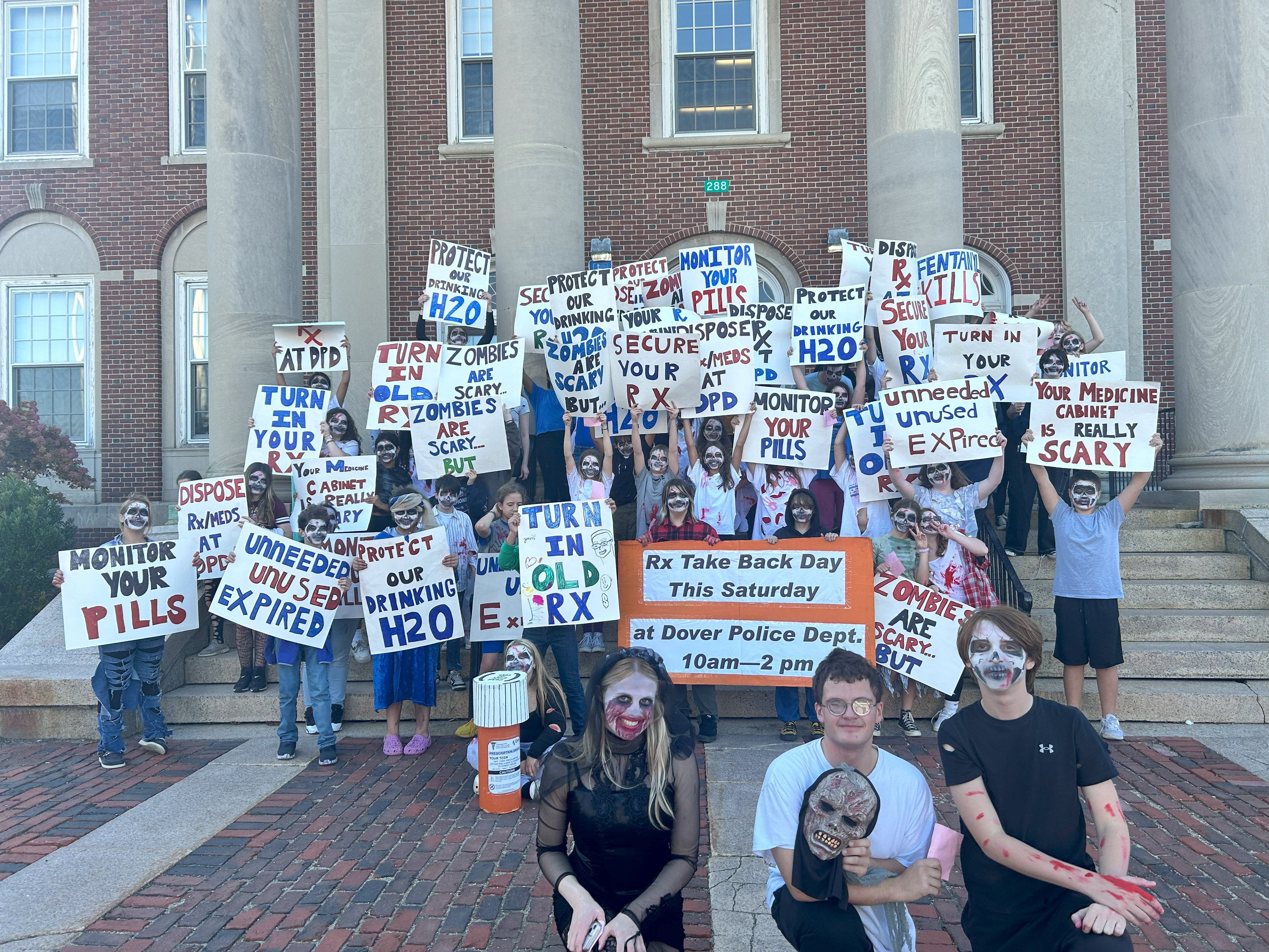 Dover Youth to Youth conducts "The Zombie Project."