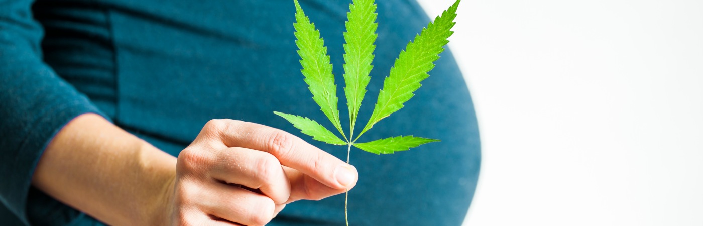 Pregnant woman with marijuana
