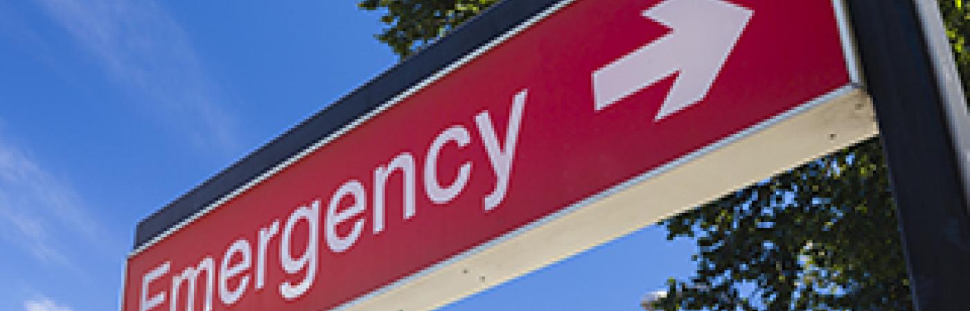 emergency room sign