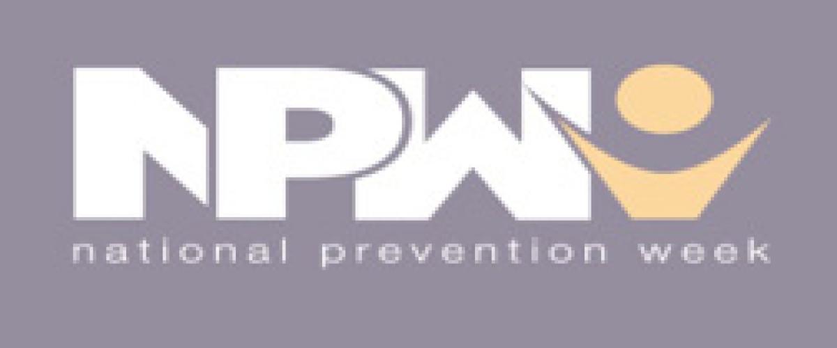 National Prevention Week. The Voice of One, The Power of All. May 17-23, 2015.