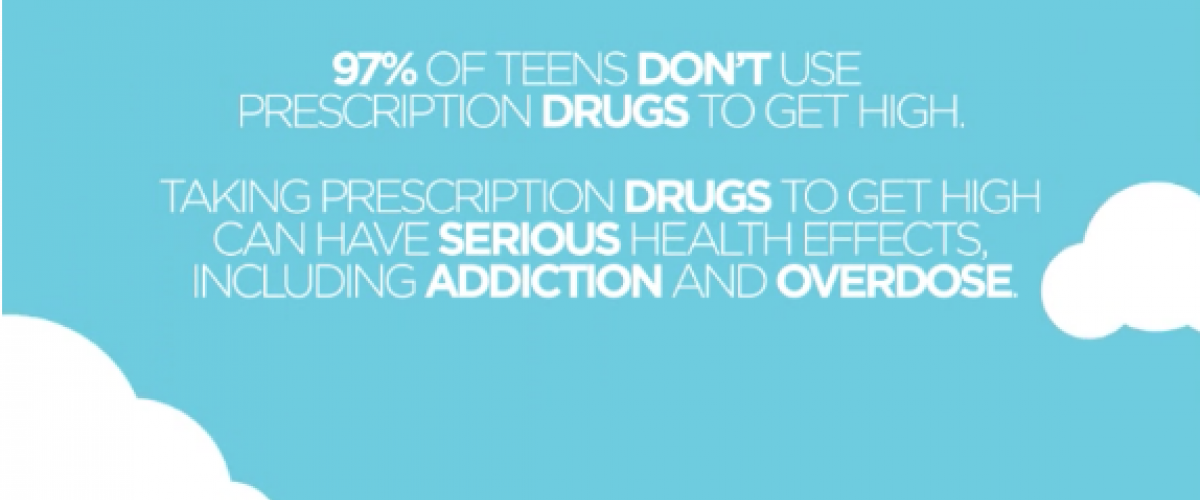 97% of teens don't use prescription drugs to get high. taking prescription drugs to get high can have serious health effects, including addiction and overdose.