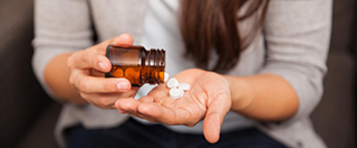 teen girl and pills