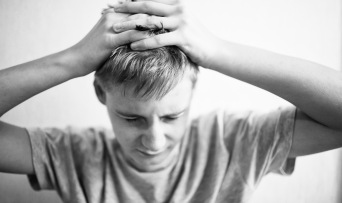 Frustrated teen