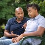 father and son talk