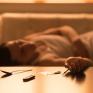 person laying on couch overdose
