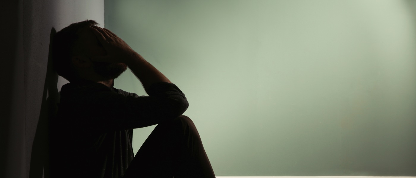 Depressed young man