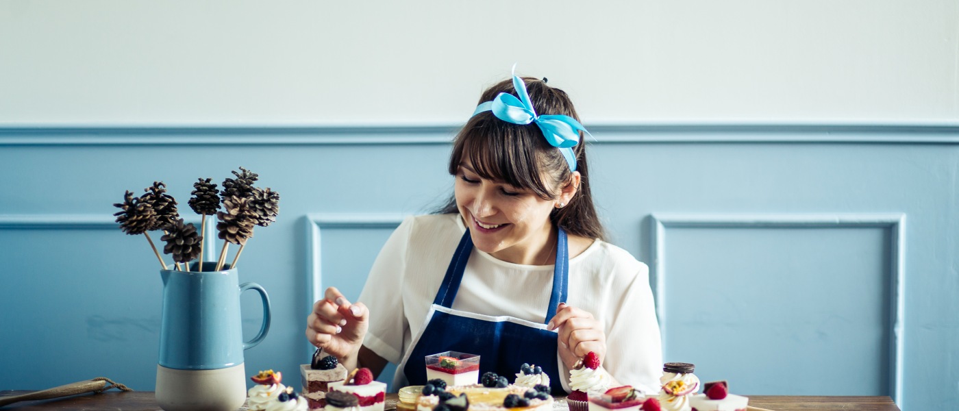Teen baking