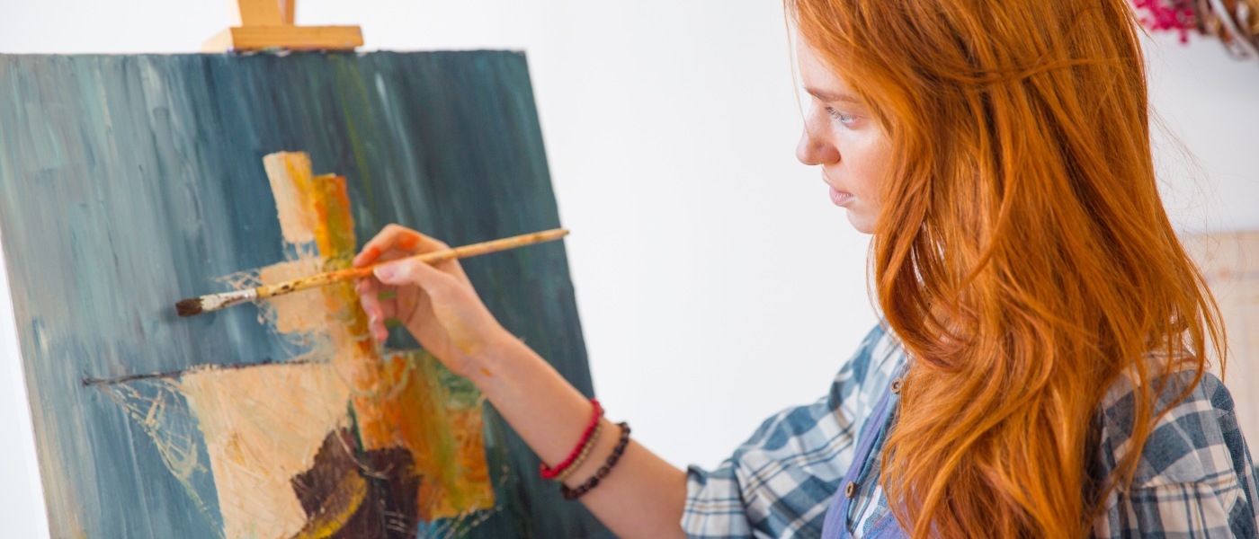 Teen painting