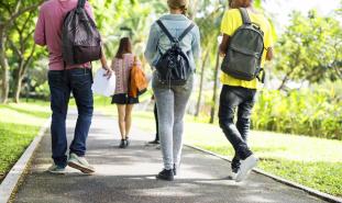 teens walking