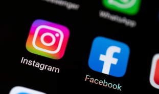 Instagram and Facebook app logos