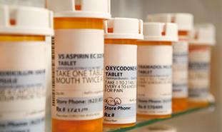 prescription medication inside of medicine cabinet