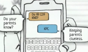 screen shot of texting