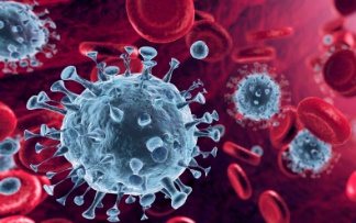 coronavirus cells illustration