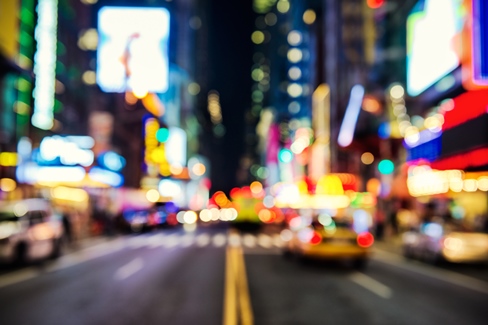 blurry view of the road