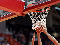 basketball in hoop