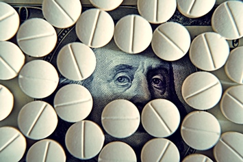 pills and money