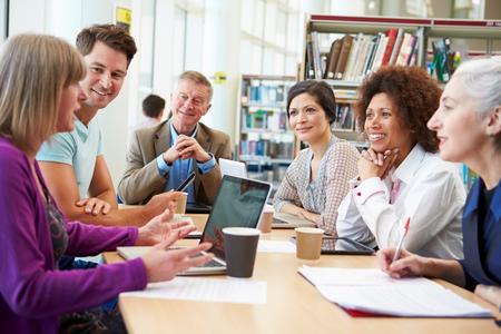 Connect with Other Parents group of adults talking