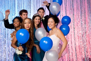 teens at a high school dance